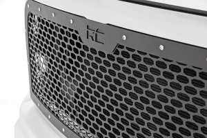 Ram 2500 Mesh Grille - Rough Country - Corrosion Resistant Black Powdercoat - Black - '13-'18